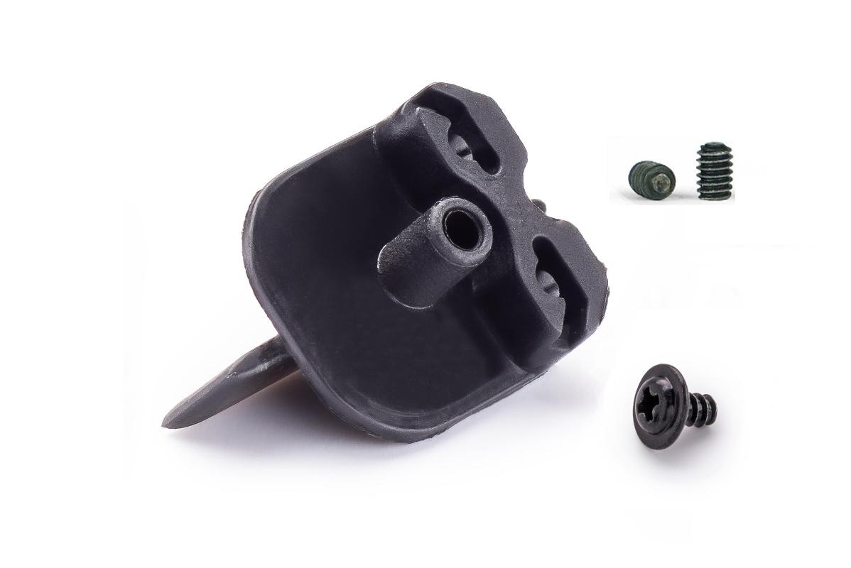 Pickup med skruv till strömfläta