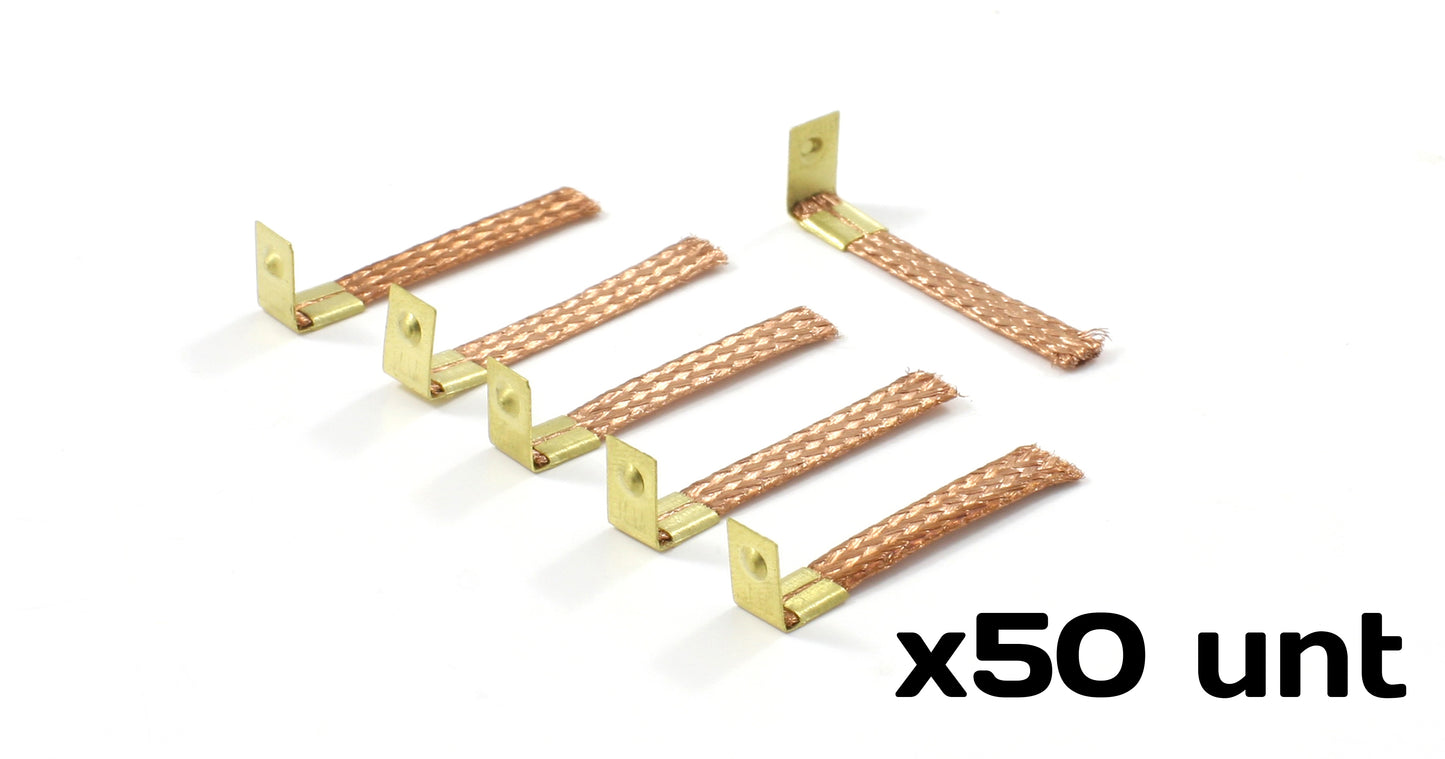 Braid med clips super soft 3.5x0,5mm "Kort" 50-Pack