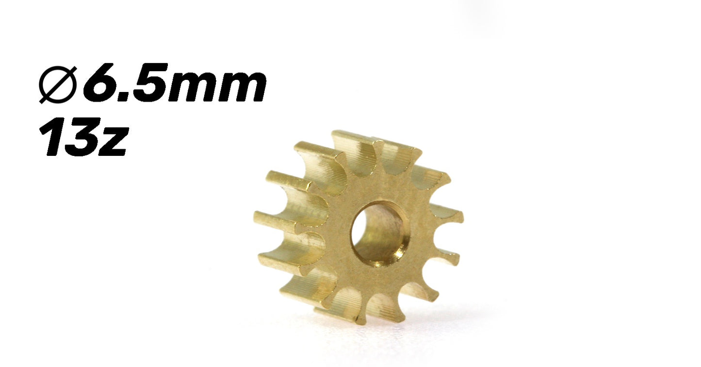Motordrev mässing 13t ø6,5mm
