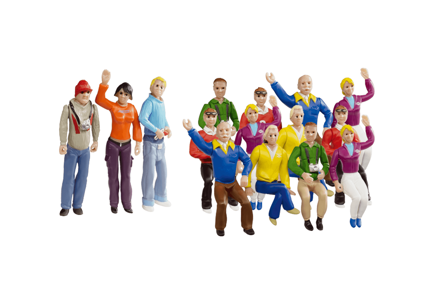 Figurer 15st åskådare