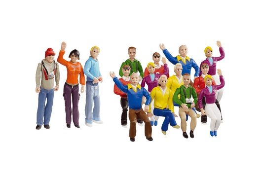 Figurer 15st åskådare