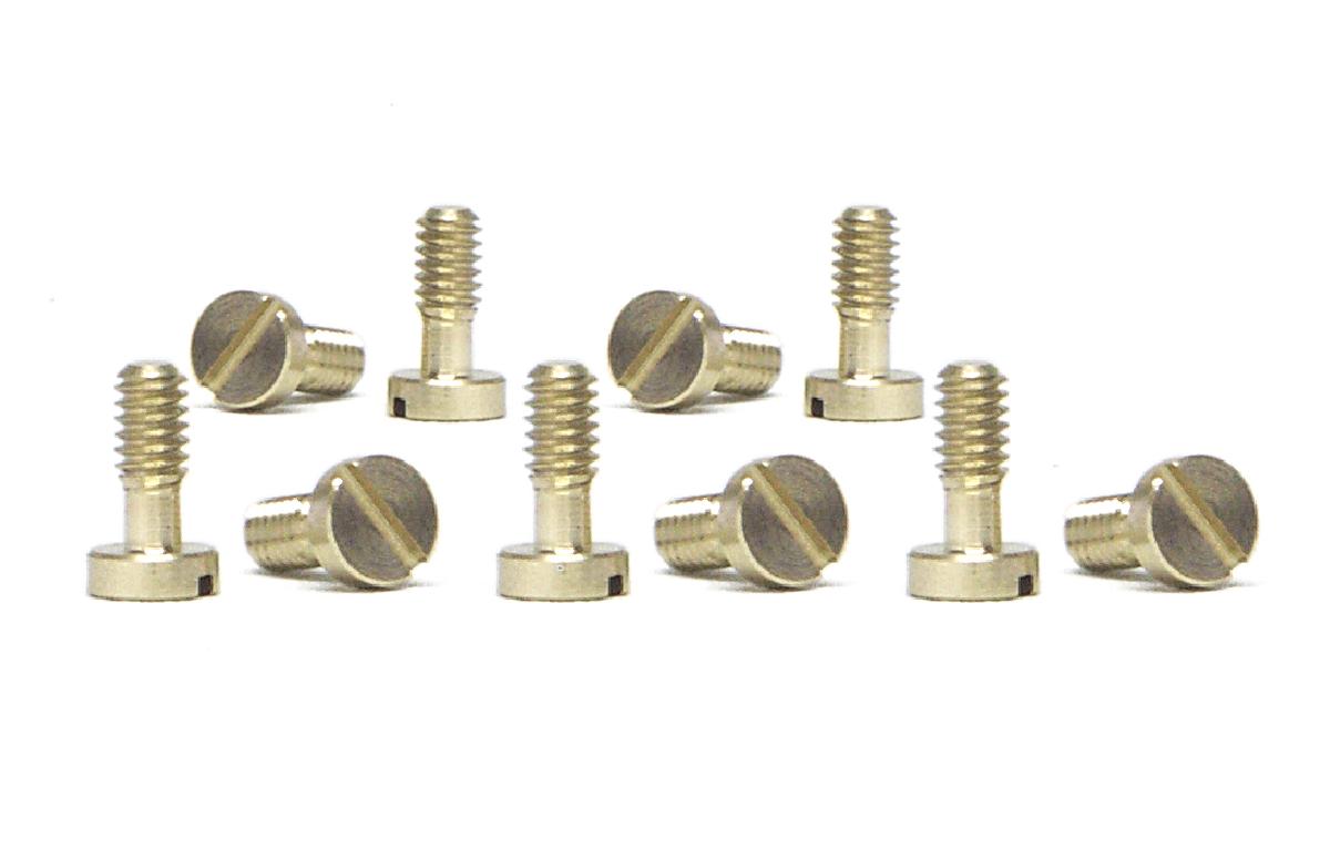 Skruv Mässing 2,2mm x 5,3mm 10st (större skalle)