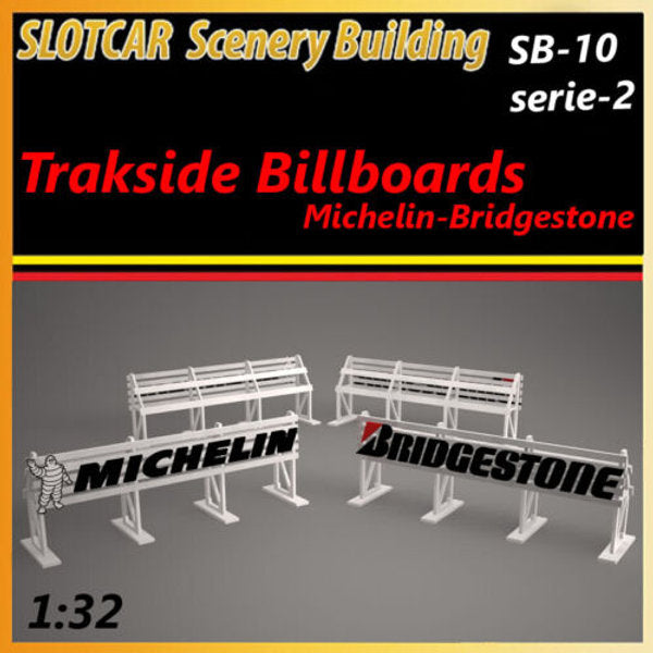 Skylt Michelin och Bridgestone från MHS Model Products