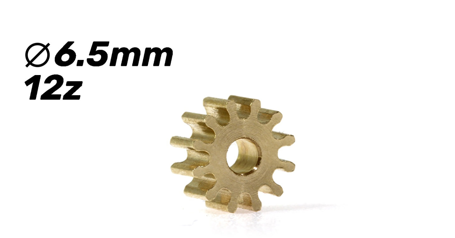 Motordrev mässing 12t ø6,5mm (Kopia)