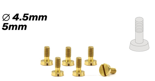 Skruv mässing 5mm 6st
