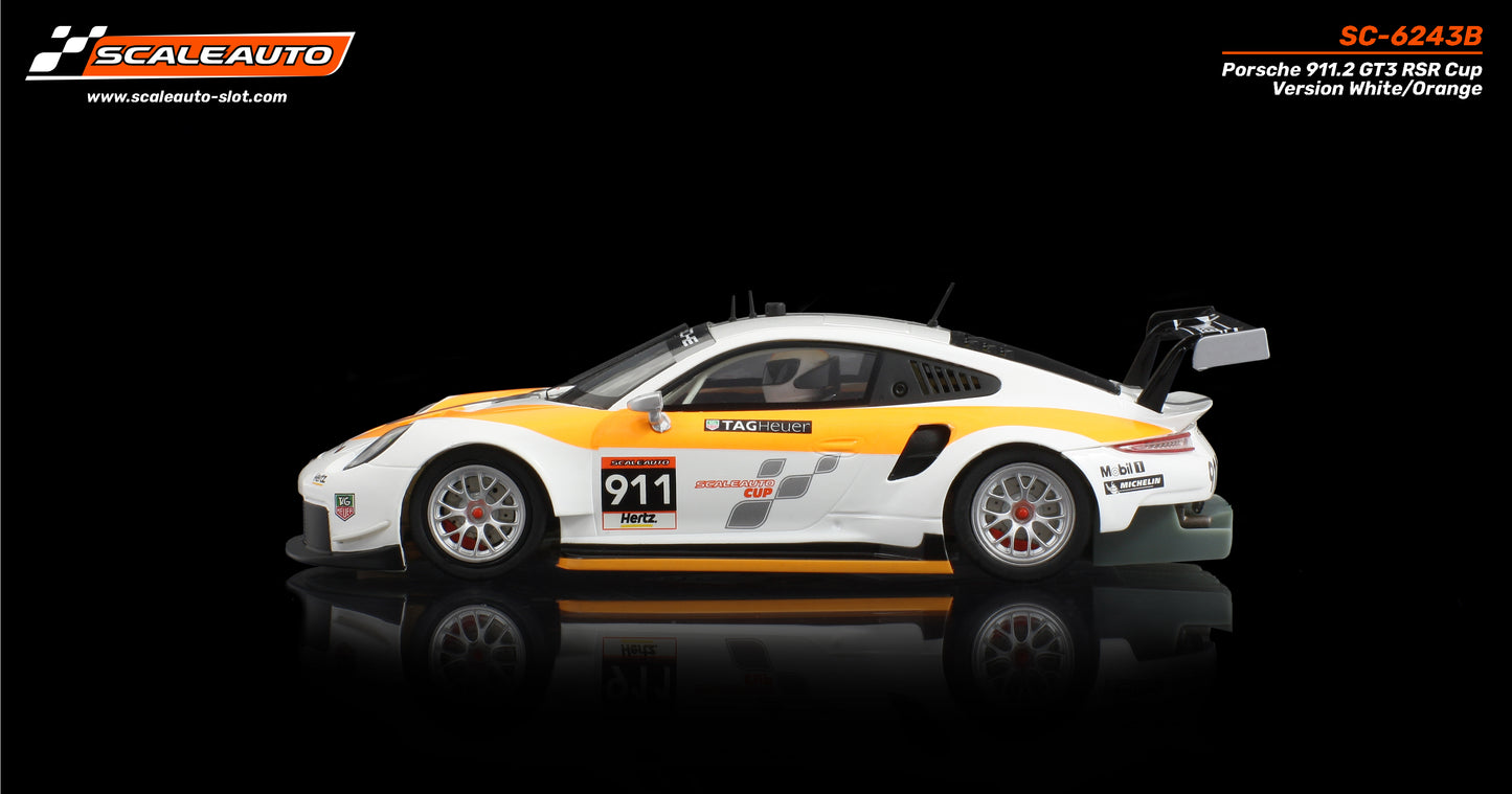 Porsche 911.2 GT3 RSR Vit & Orange Cup Version