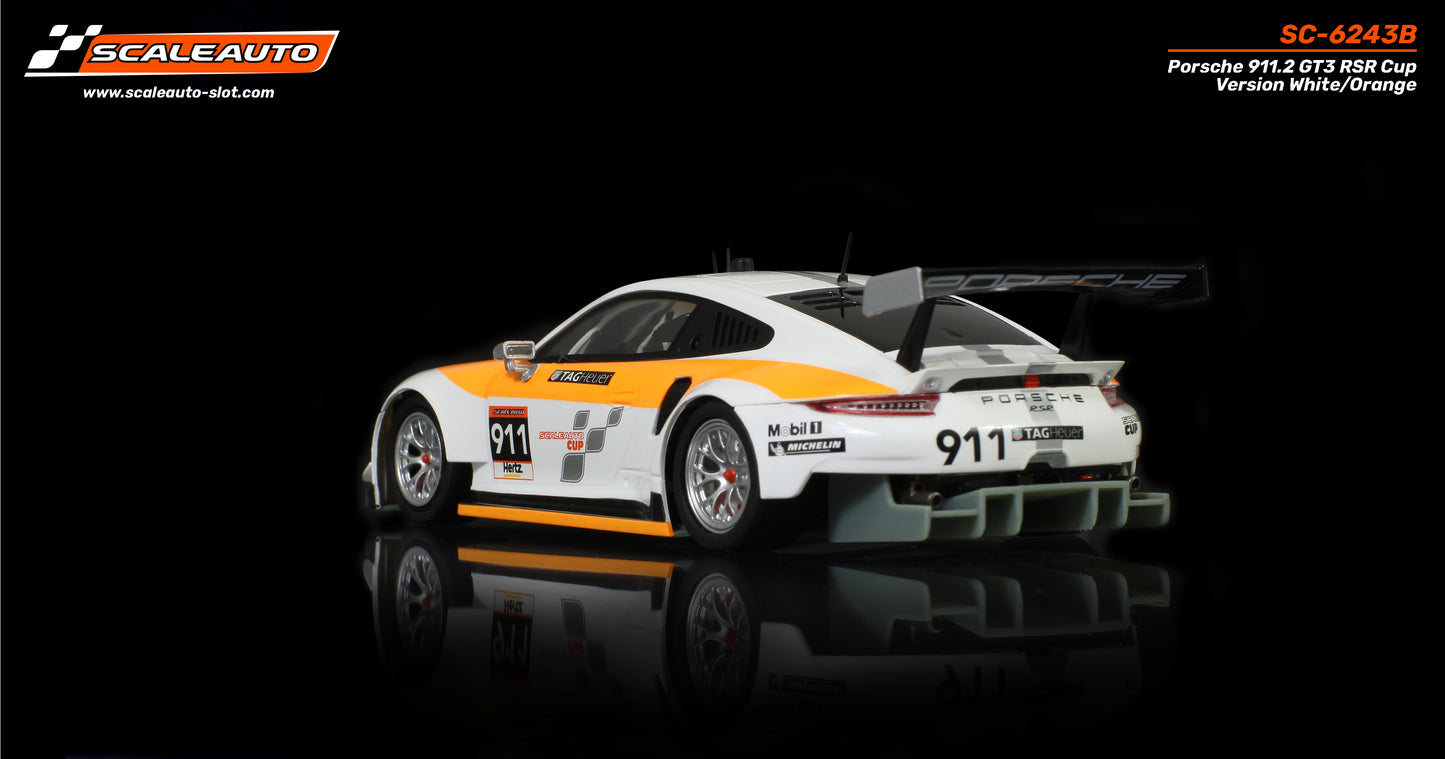Porsche 911.2 GT3 RSR Vit & Orange Cup Version